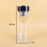370大号环底锦程盖玻璃杯400ml 2